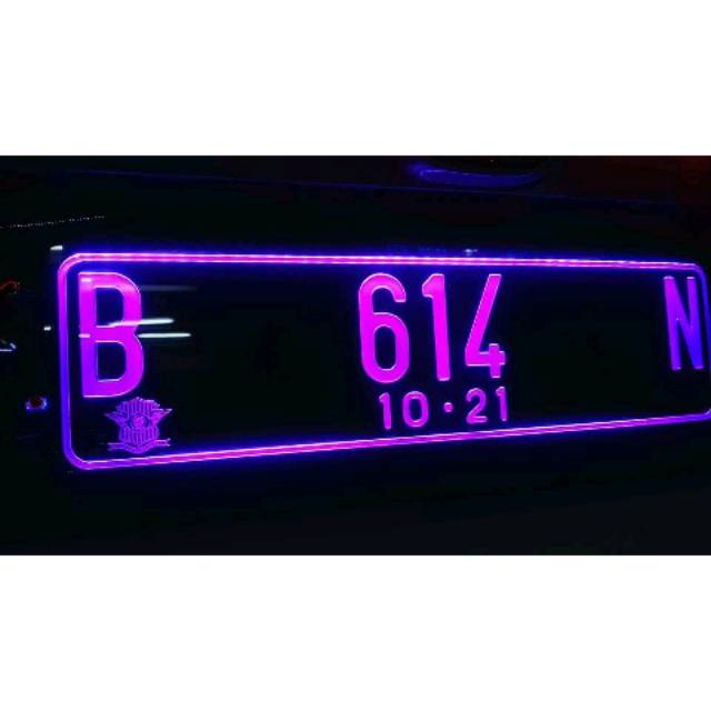 Custom list laser engraved number plate light number plates | Shopee ...