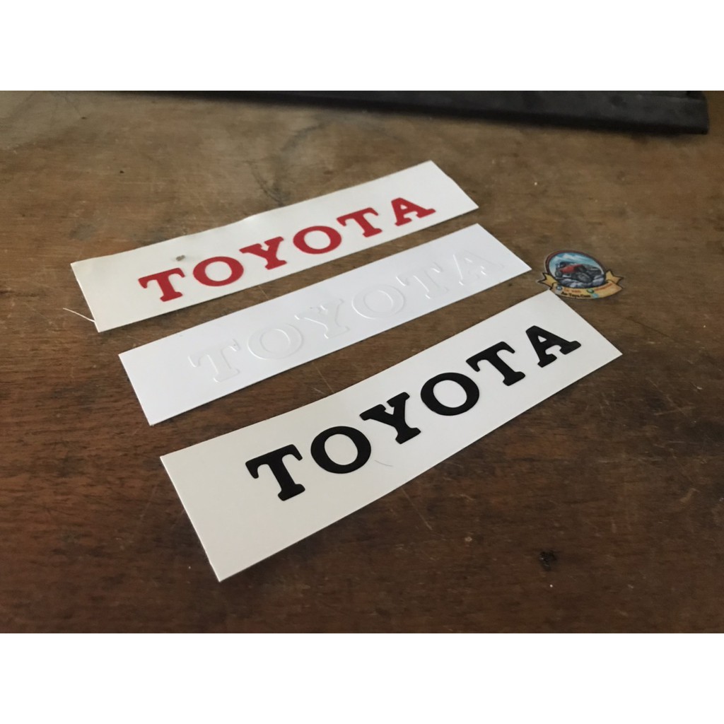 Remote Control Car Sticker Toyota Hilux RC4WD Logo Tamiya HG P409 P417 ...