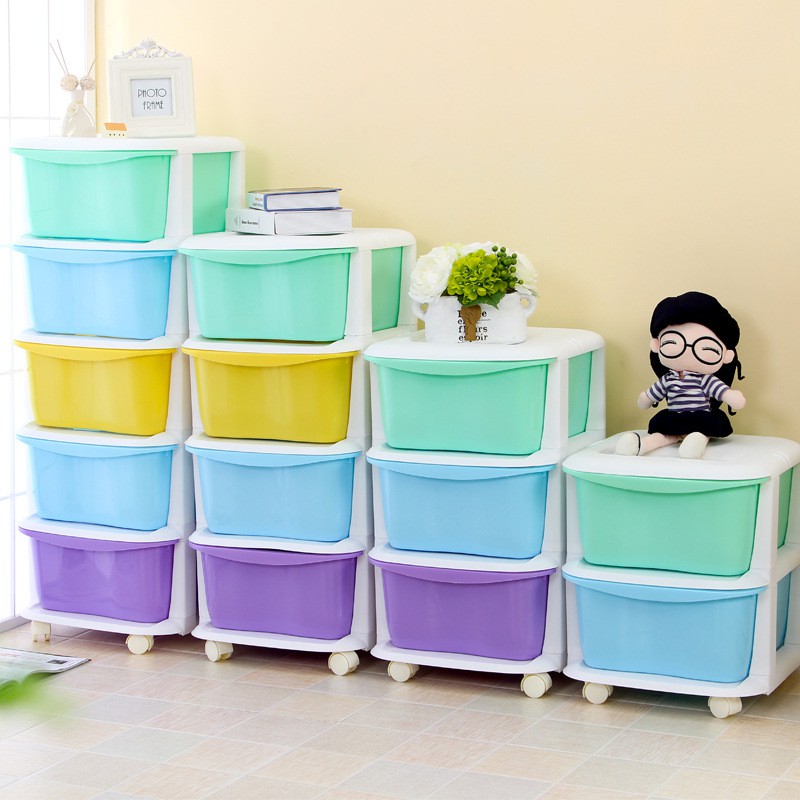 Drawer type combination storage plastic finishing