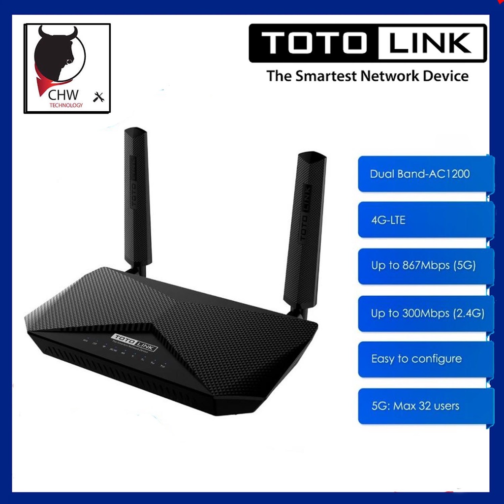 TOTOLINK_LR1200_4G_LTE_AC1200_ROUTER | Shopee Malaysia