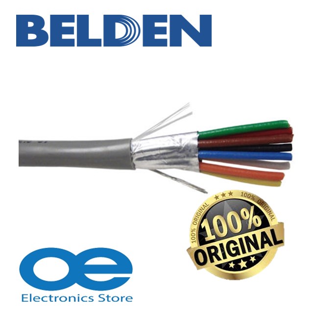 BELDEN 5506FE 0081000 Security & Sound Cable, Riser-CMR, 8 x 22 AWG ...