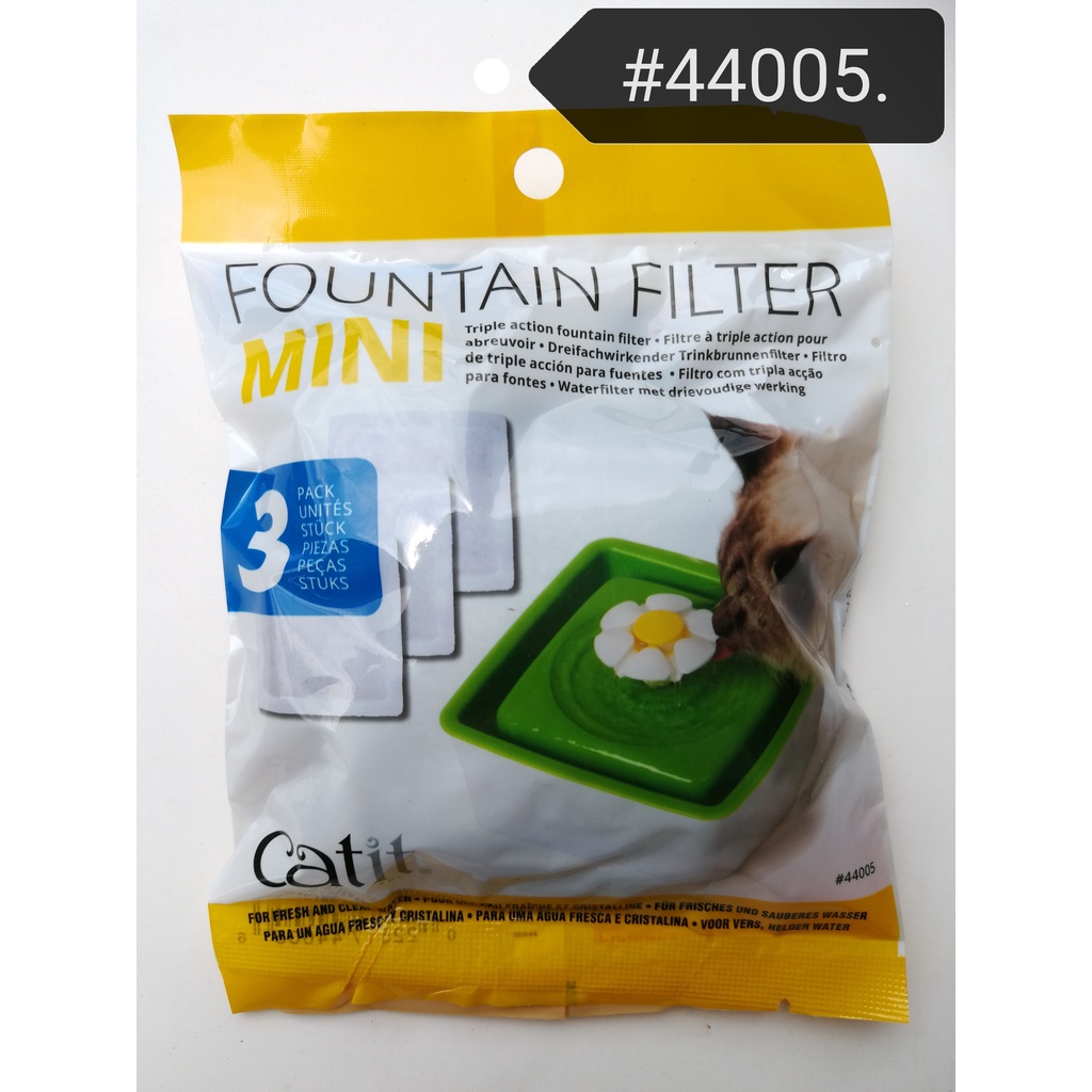 44005 Catit Fountain Filter Mini 3pcs Water Drinking Cat Kucing Air ...