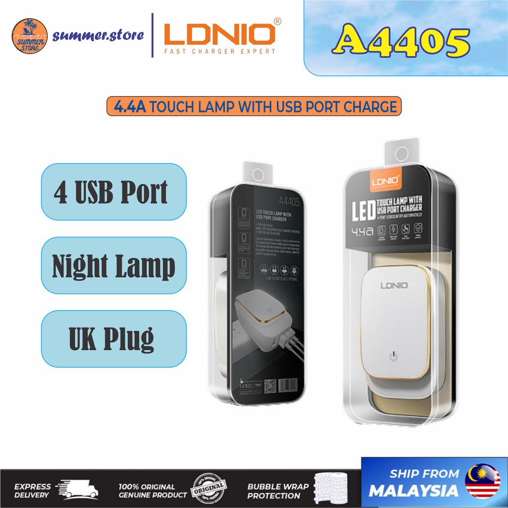 Ldnio A4405 Charger Adapter Fast Charging LED Touch Lamp Dual USB ...