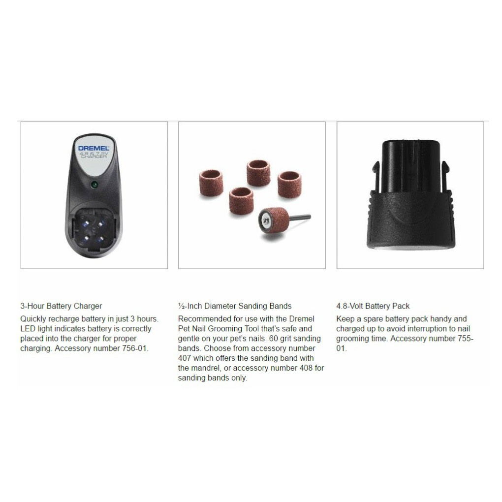 ORIGINAL Dremel 7300 PT 4.8 Volt Cordless Pet Nail Grinder Grooming Trimming Kit Shopee Malaysia