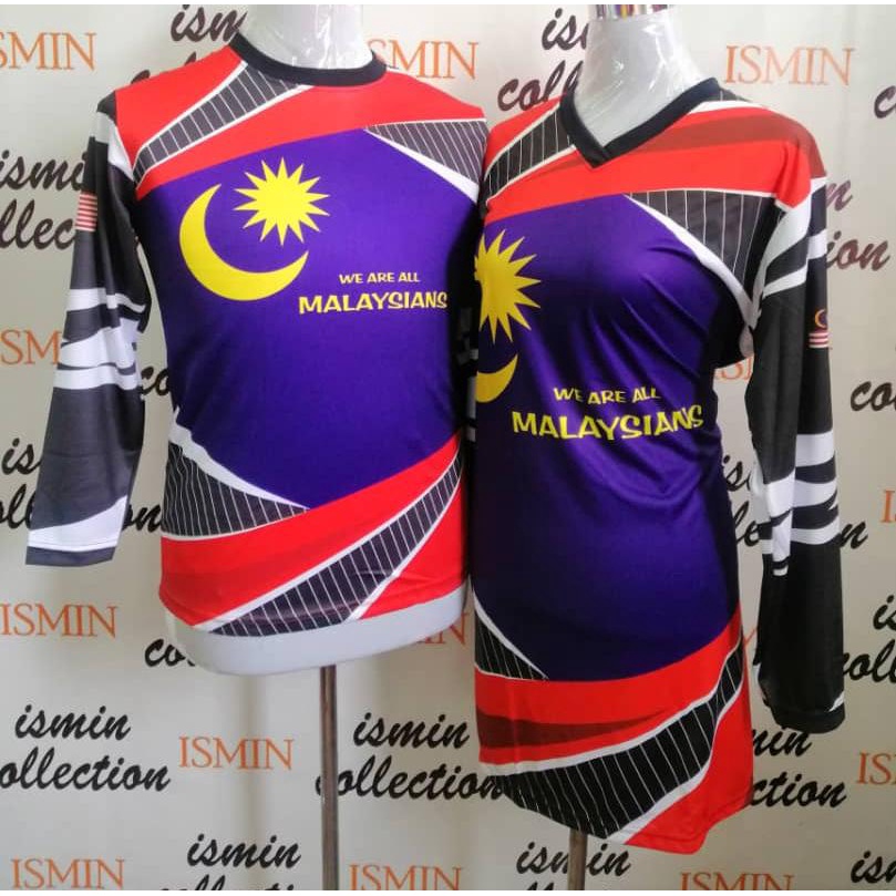 HOT: Tshirt Malaysia BIRU Sublimation (LIMITED) | Shopee Malaysia
