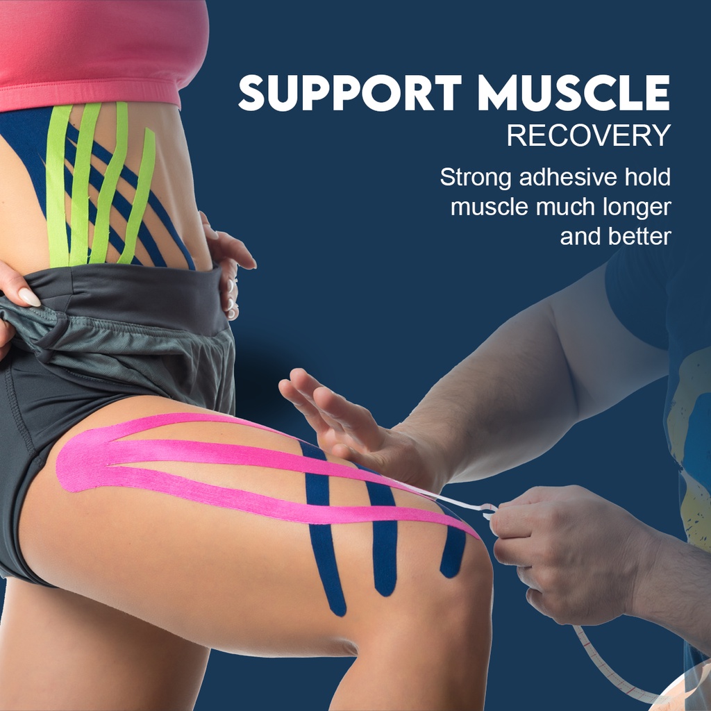 Kinesiology Sport Elastic Tape Physio Strapping Muscle Tape Pain Care ...