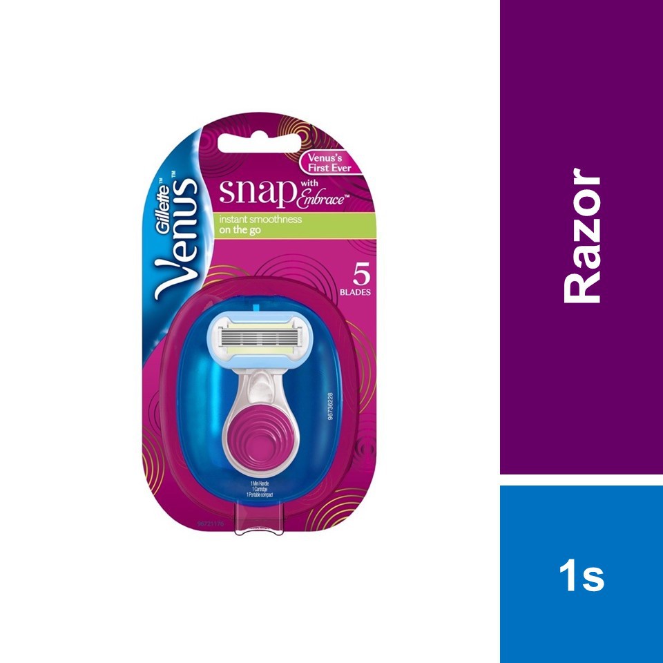 Gillette Venus Snap with Embrace Razor 1 Handle + 1 Blade | Shopee Malaysia