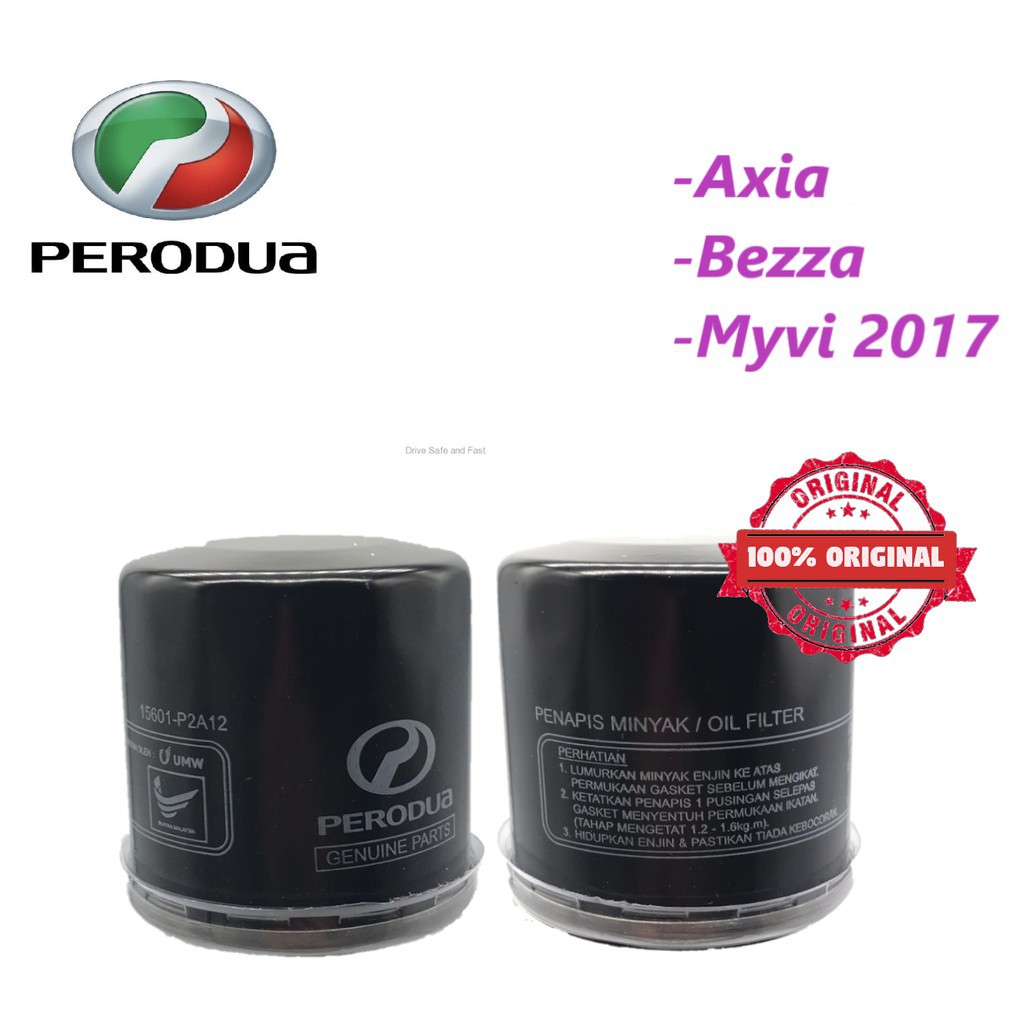 Perodua Oil Filter Bezza/Axia /Myvi 2017(15601-P2A12) | Shopee Malaysia