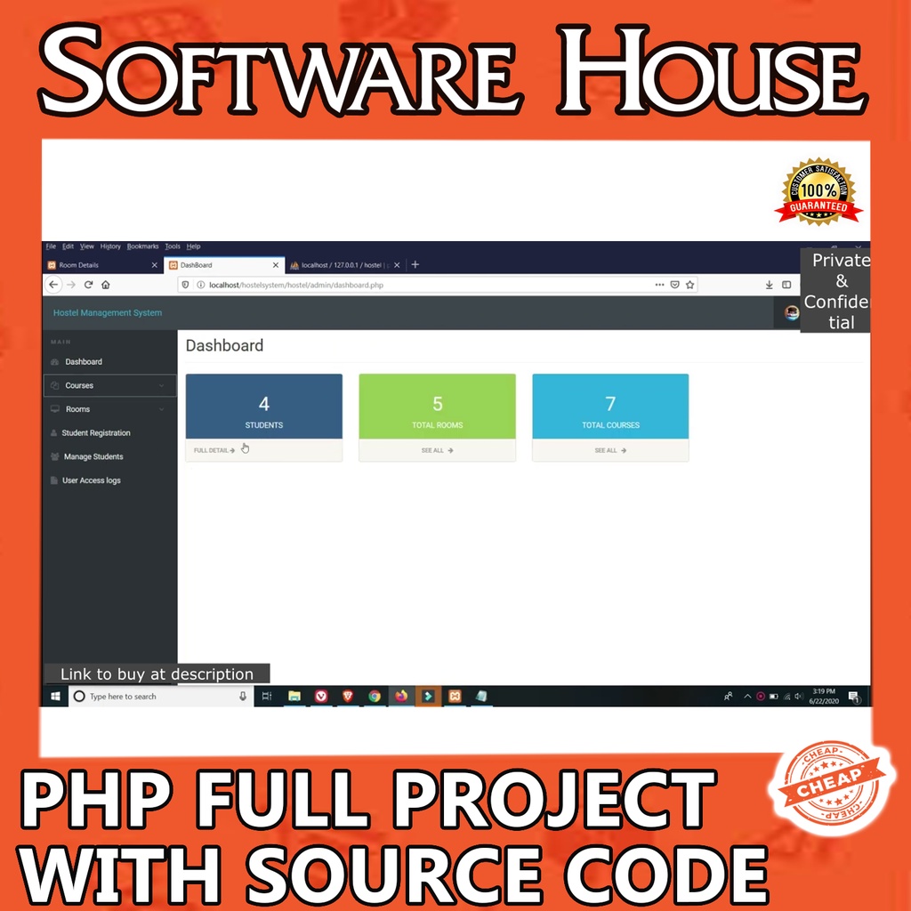 Online Hostel Management System Full PHP Project with Source Code ...