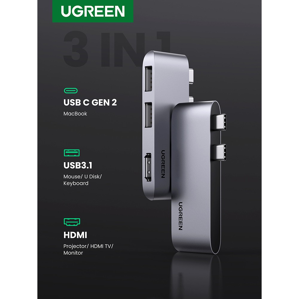 UGREEN USB C HUB Ultra Mini USB Type C HUB to HDMI 4K USB HUB For ...