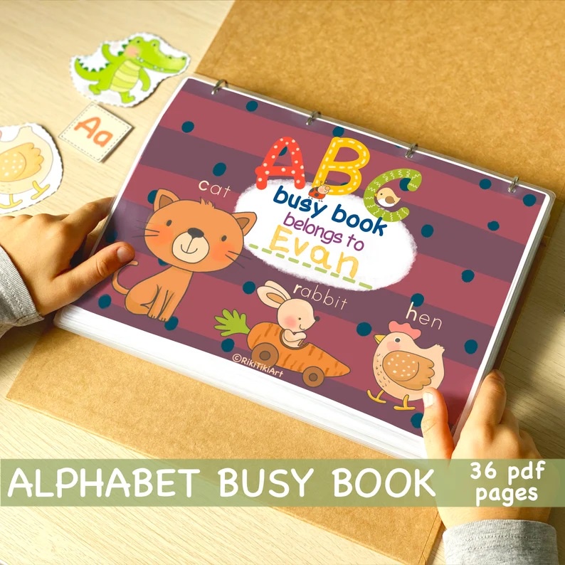 PDF] ABC Alphabet Preschool Busy Book Quiet Book Kids Activity ...