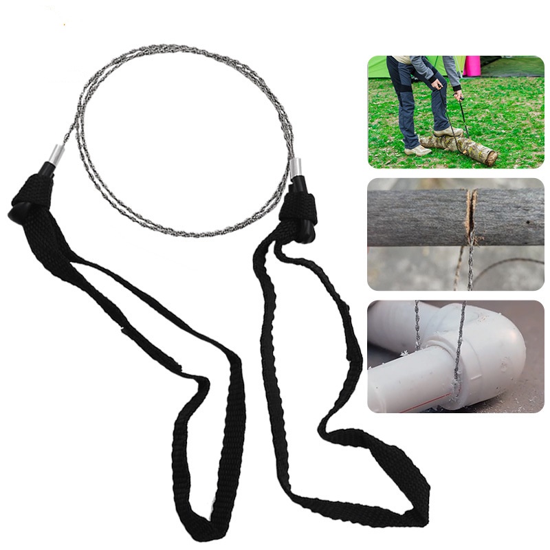 Wire saw chain rope saw steel blade for camping outdoor field survival ...