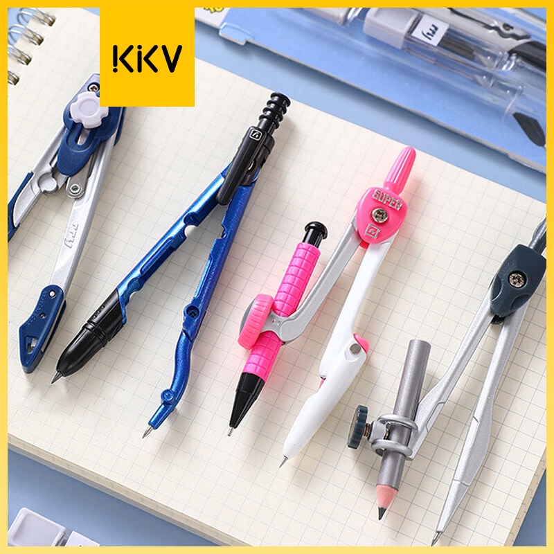 KKV - HaiWen 2B Pencil Lead Compass Blue HW-813B Student Drawing Tools ...