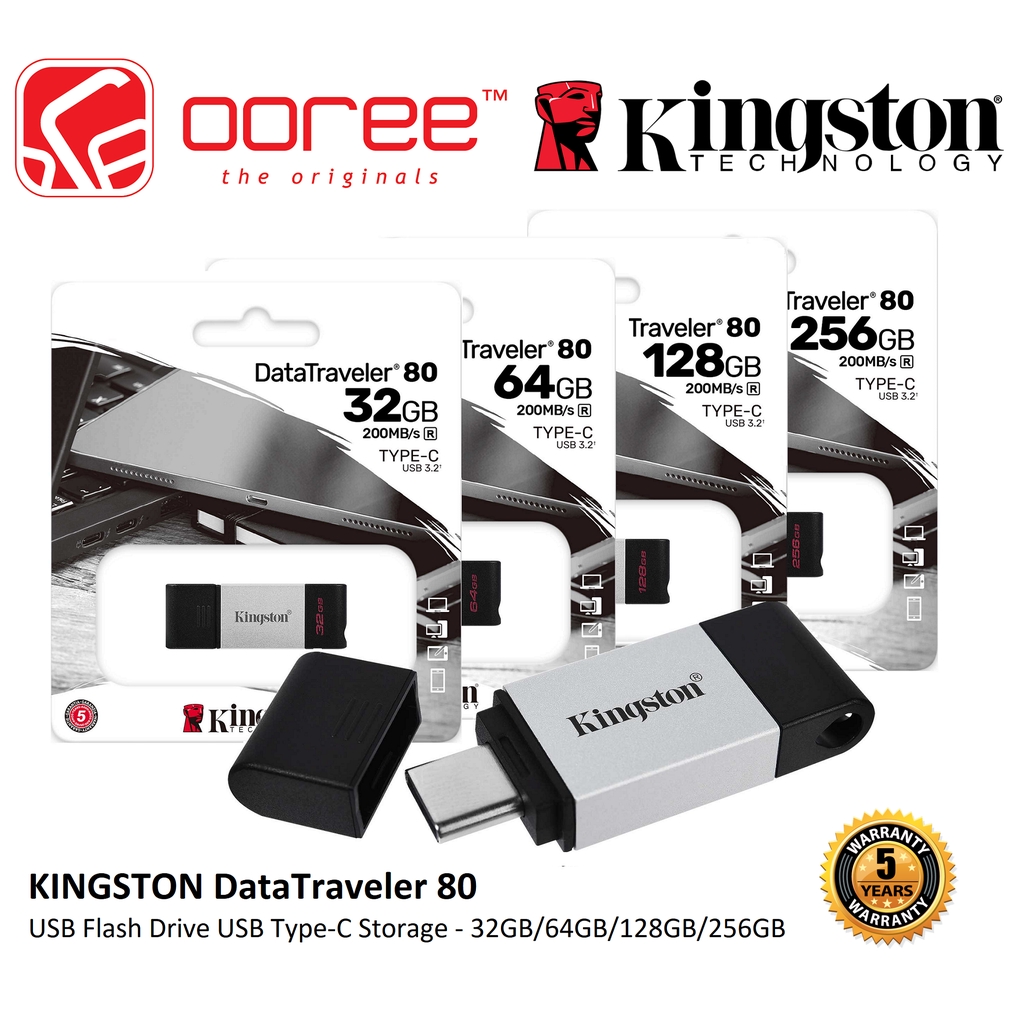 KINGSTON DT80 / DT80M DATA TRAVELER 80 80M USB 3.2 GEN 1 FLASH DRIVE