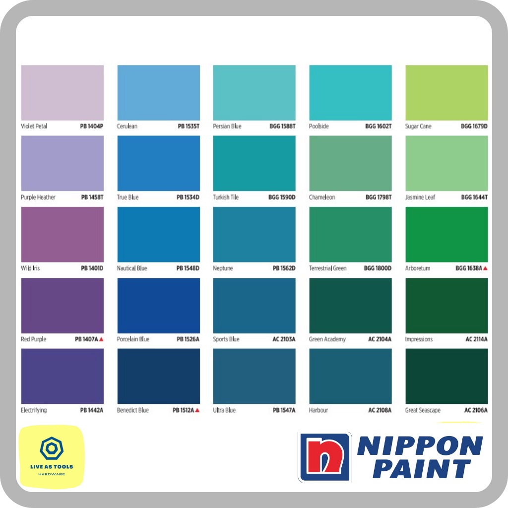[Nippon Paint] 5 Liter Easy Wash Interior Wall Paint (Group 4