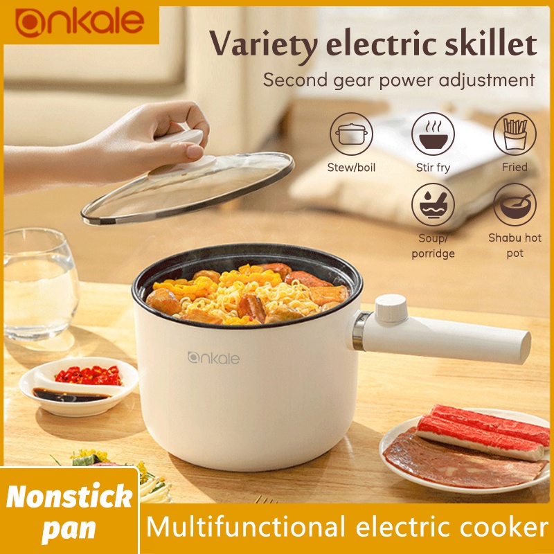 1.5L Mini Electric Cooking Pot Steaming Boiling Multifunctional