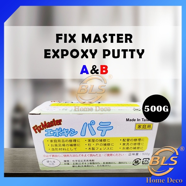 Fixmaster 500G Epoxy Putty Master Fix A&B GLUE COMBINATION STRONG GLUE ...