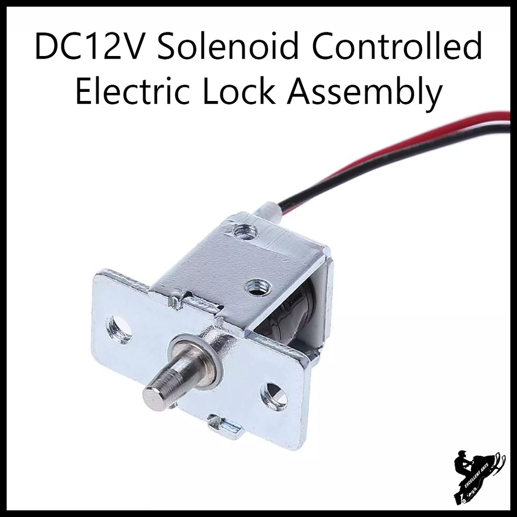 Serrure électromagnétique 12V 0.43A Uxcell - Type Poussoir-tirant Pour Porte
