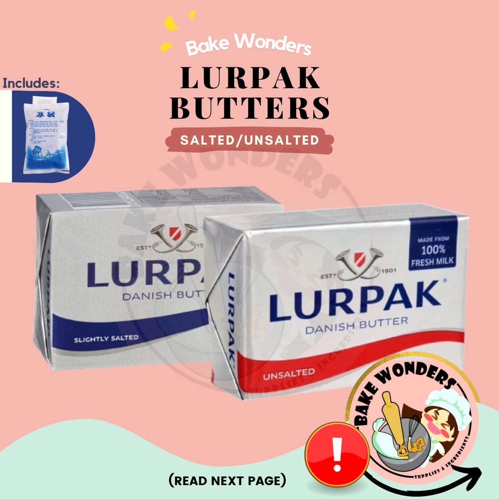 [ Chill ] Lurpak Pure Butter/ Lurpak Butter/ Lurpak Unsalted Butter/ Lurpak Salted Butter (250g