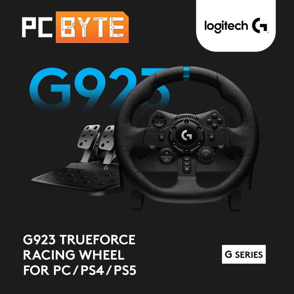 Logitech G923 TRUEFORCE Sim Racing Wheel for PS5/PS4 and PC