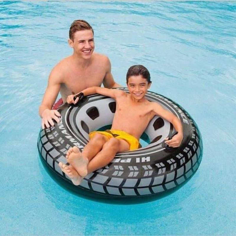 INTEX Giant Tire Tube Swimming Tire Pool Float Raft Lounger 91cm ...