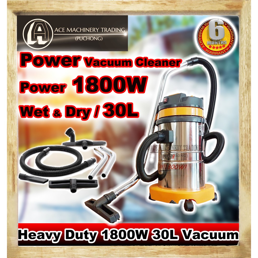 Heavy Duty Vacuum Cleaner 30l 1motor 1800w Heavy Duty Professional For