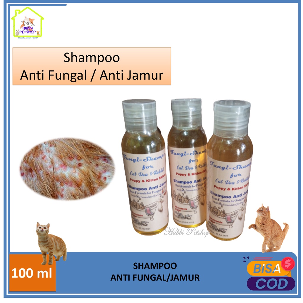 Shampo Mushroom Cat antiFungal Shampoo For Dogs And Cats 100ml