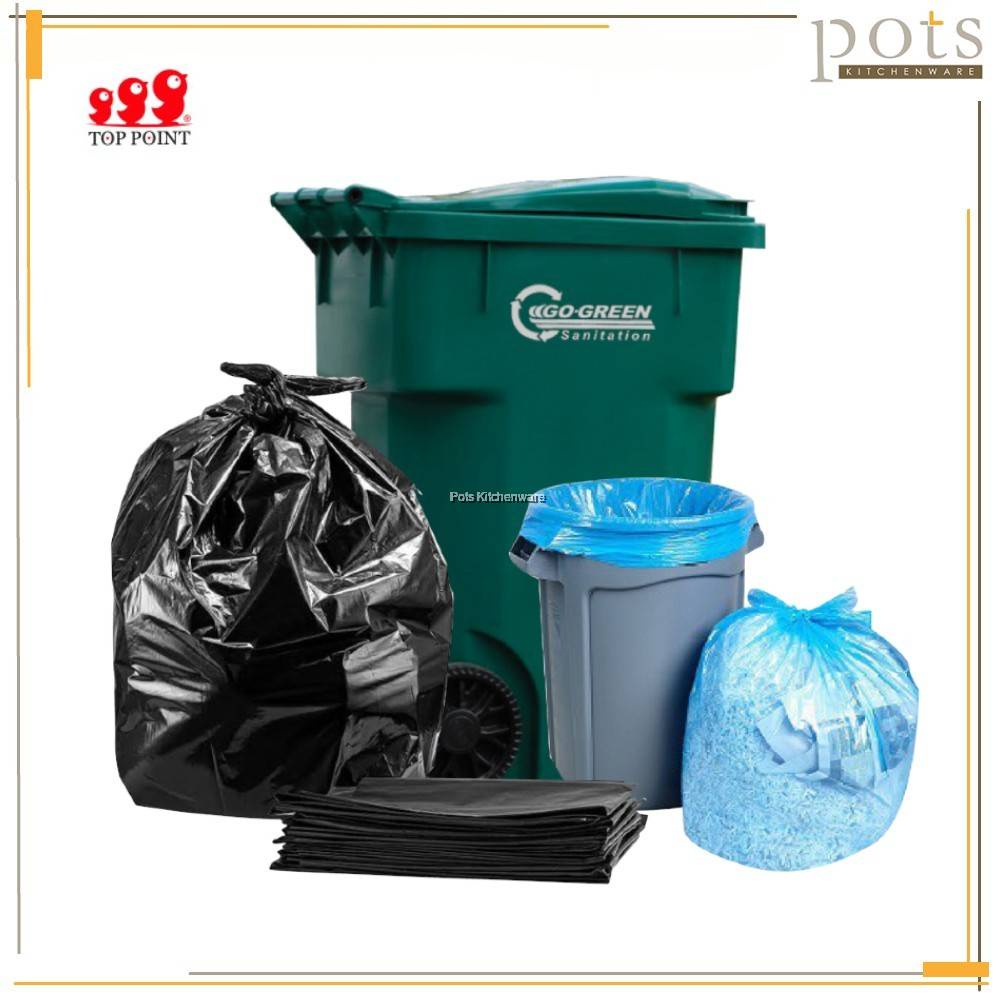 Economy Top Point Garbage Bag(Tebal) Heavy Duty Beg Sampah Plastic ...