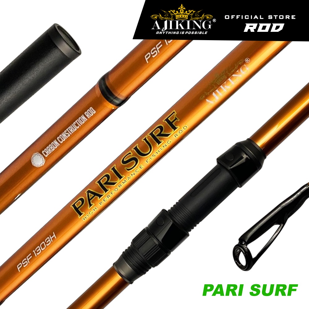 Ajiking Pari Surf Fishing Rod 13ft-15ft Max Load 18.2kg-22.7kg High  Performance Saltwater Surf Rod