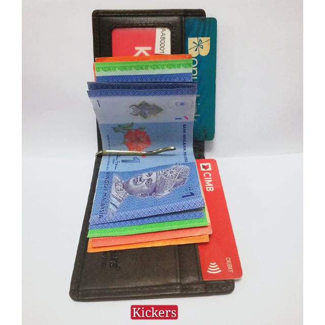 Original kickers genuine leather money cliper wallet (80001) | Shopee ...