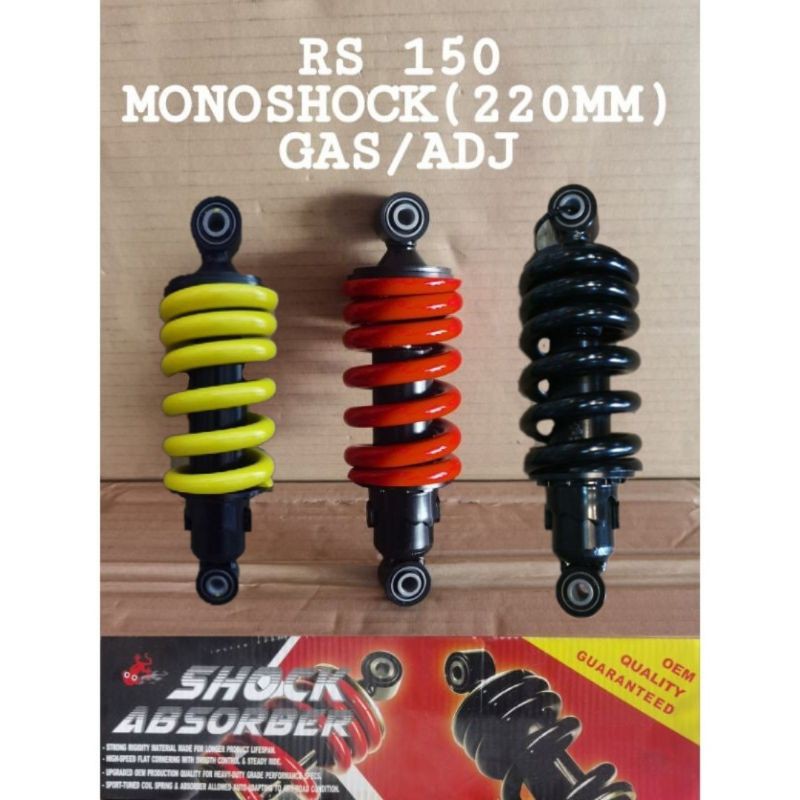 RS 150 MONOSHOCK(220MM)Gas/Adj (MADE IN MALAYSIA) | Shopee Malaysia