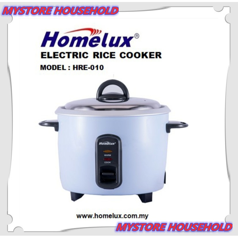 HOMELUX ELECTRIC RICE COOKER HRE-018 1.8 LITER,HRE-010 1 LITER,HRE-028 ...