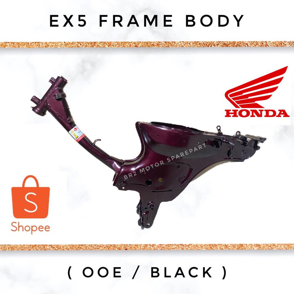 HONDA EX5 BODY FRAME (OOE / BLACK) // EX5 HP HIGH POWER LAMA EX5