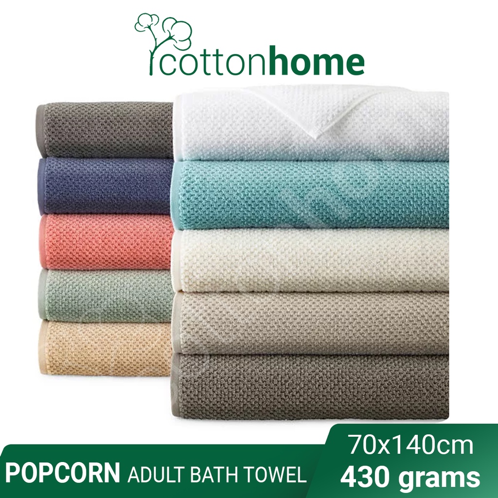 Ultra Absorbent Popcorn Bath Towels