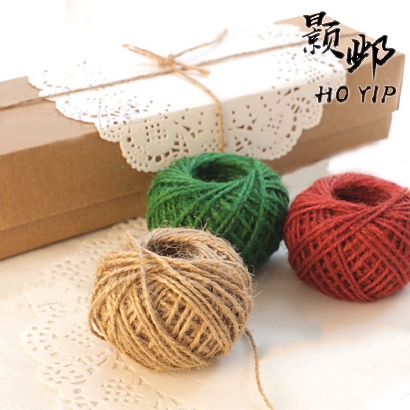 Jute String cake Box ribbon烘焙麻绳 绳子慕斯蛋糕捆绑 原色米色麻绳30米 生日蛋糕麻线 | Shopee Malaysia