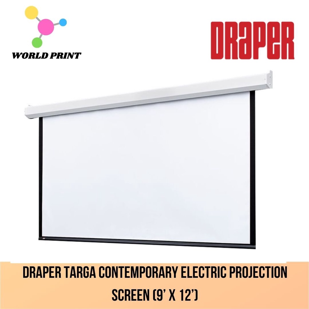 Draper Targa Contemporary Electric Projection Screen (9’ x 12