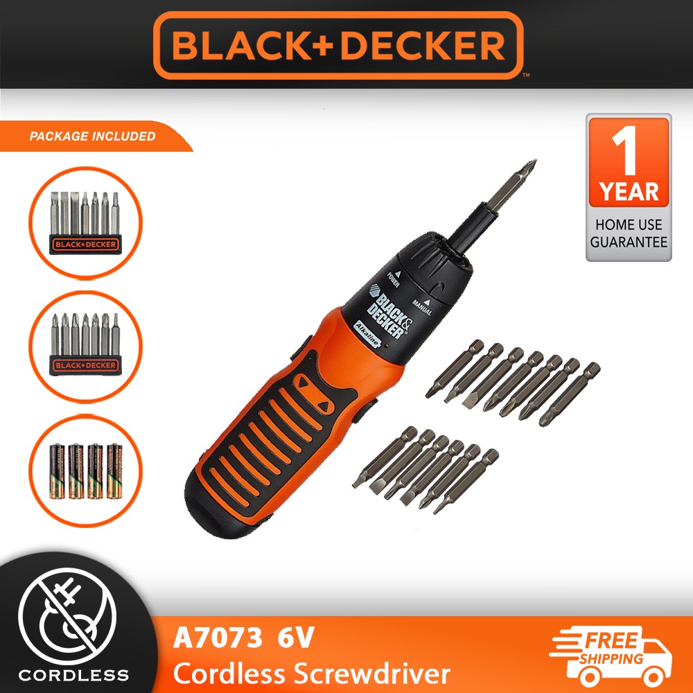 Black & decker a7073 deals battery powered screwdriver