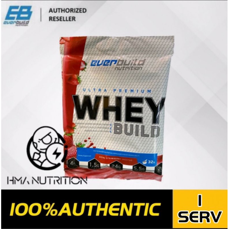 Everbuild Ultra Premium Whey Build Sachet 1 Serv Shopee Malaysia