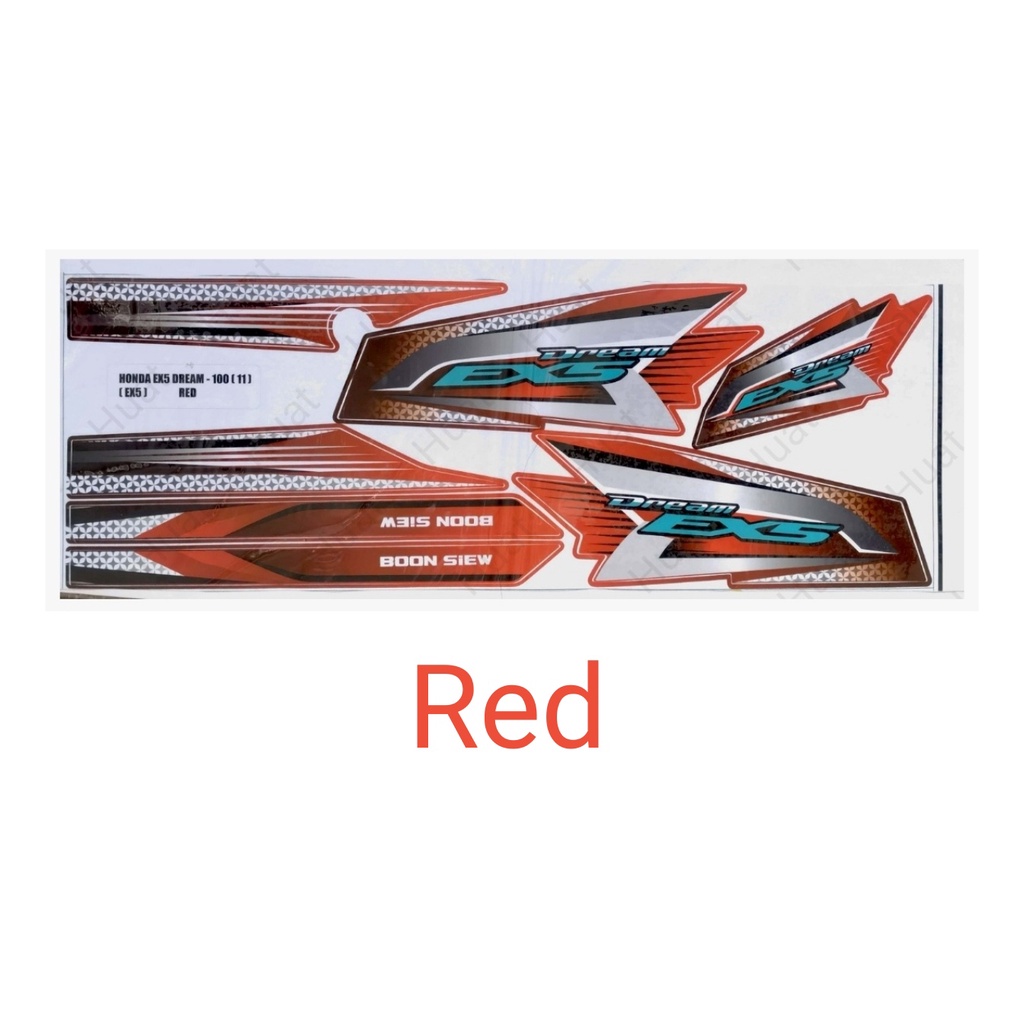 *Body Sticker Stripe / Strike* - Vietnam 2021 Honda EX5 Dream 100 (11 ...