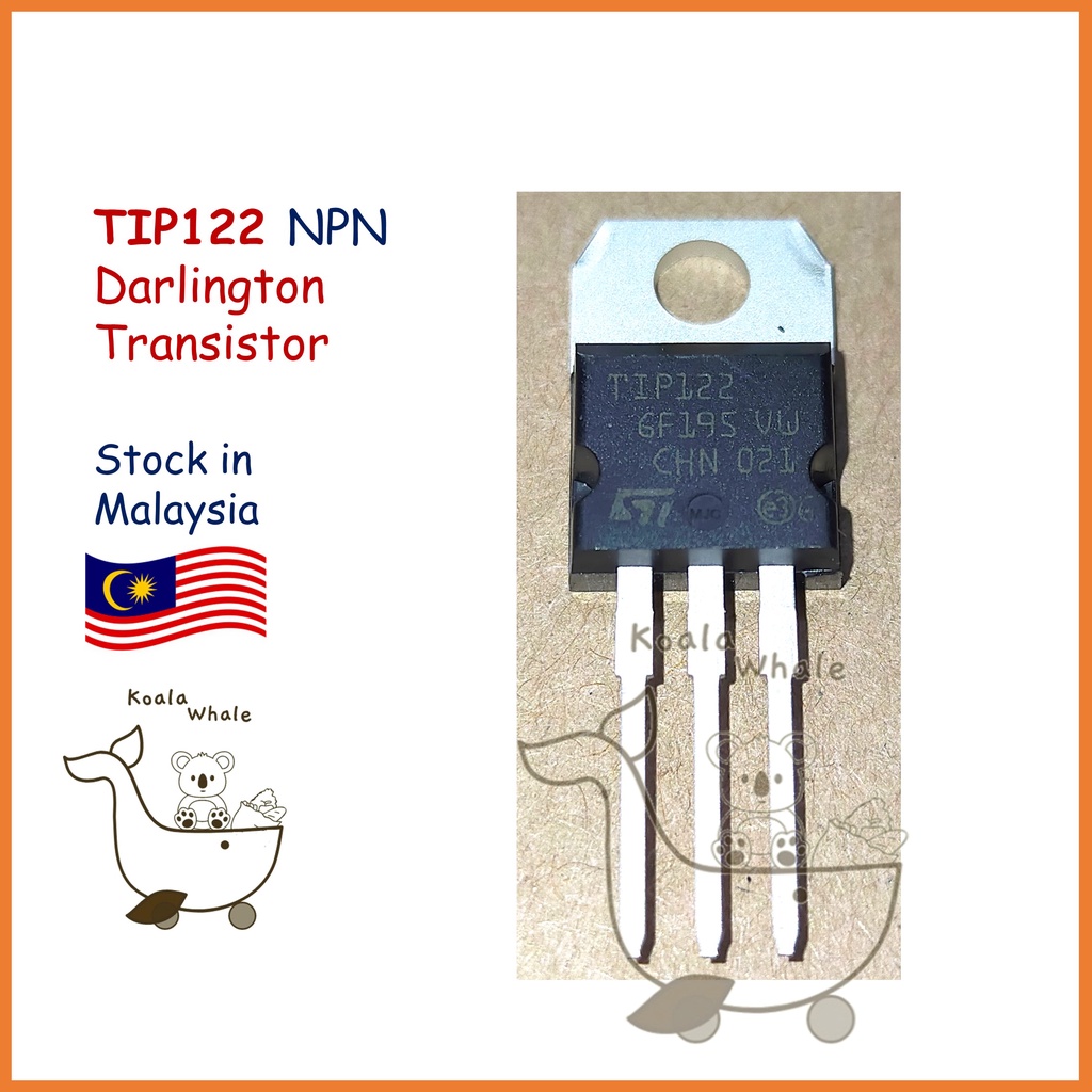 TIP122 NPN Darlington Transistor TO220 TIP 122 Shopee Malaysia