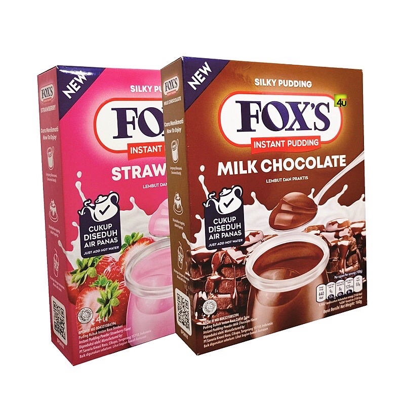 Fox's / FOXS Instant Pudding Milk Chocolate (160g) Shopee Malaysia