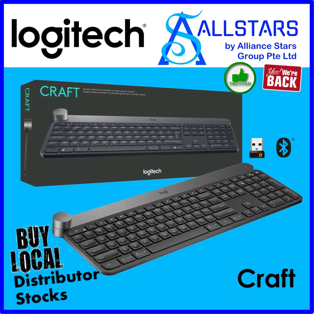 Logitech Craft Advanced Wireless Keyboard (920-008507) (Warranty 1year ...