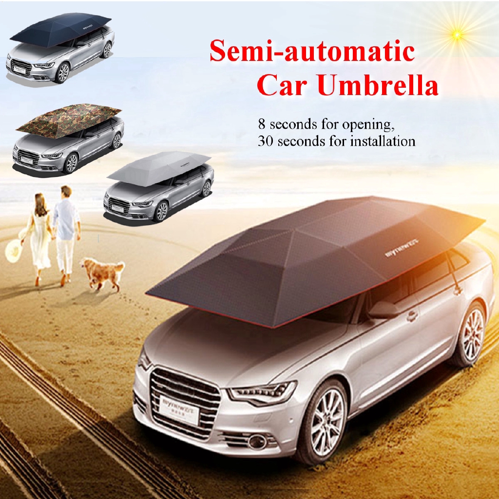 Portable umbrella shop car roof cover