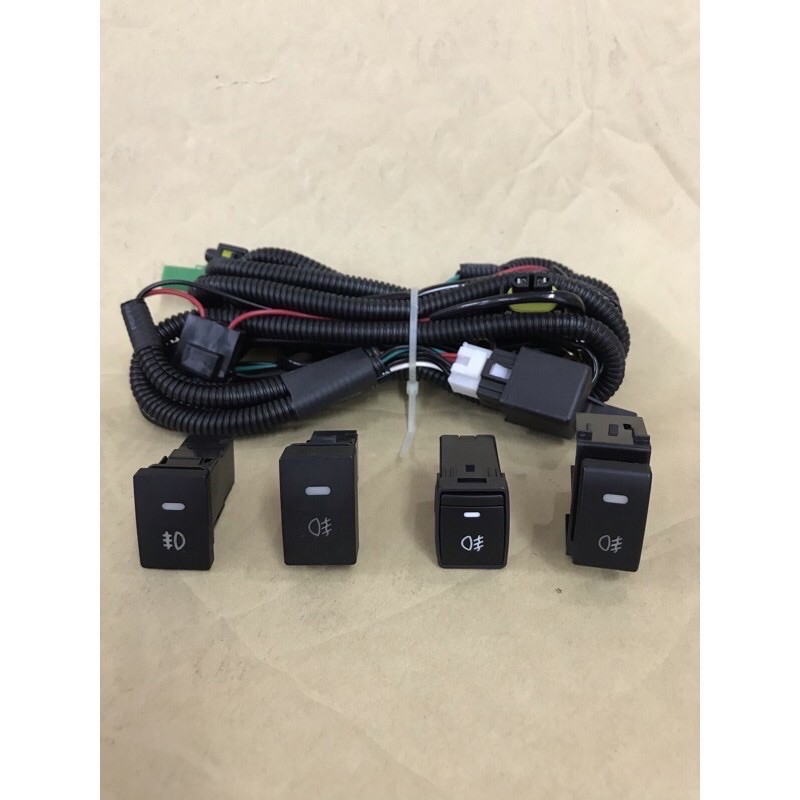 Perodua Toyota Honda Nissan Fog Lamp Wiring Kit With Switch And Relay