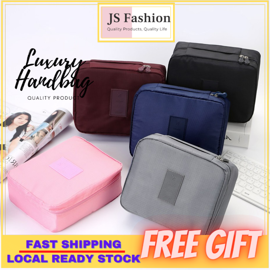 JS Fashion Monopoly Travel Multi Pouch Bag Cosmetic Toiletry Bag Backpack Beg V2JMI00 10 Colors Shopee Malaysia