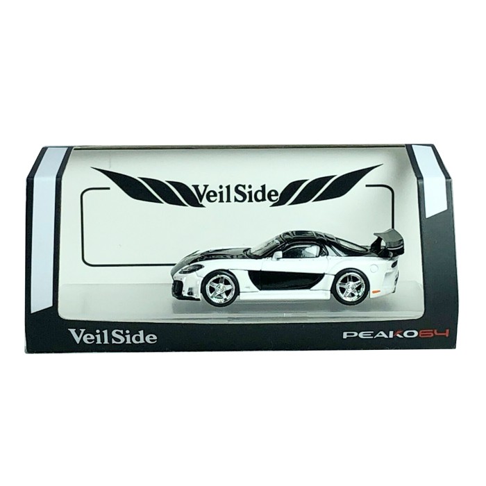 thumbnail image 2 of Peako64 1/64 Veilside Fortune 7 Mazda RX-7 FD3S – Orange Limited Edition Diecast With Stand 2 of 2