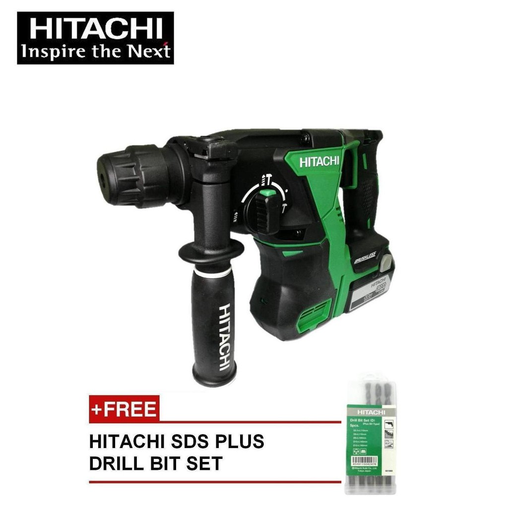 Hitachi DH18DBL Cordless Rotary Hammer set Shopee Malaysia