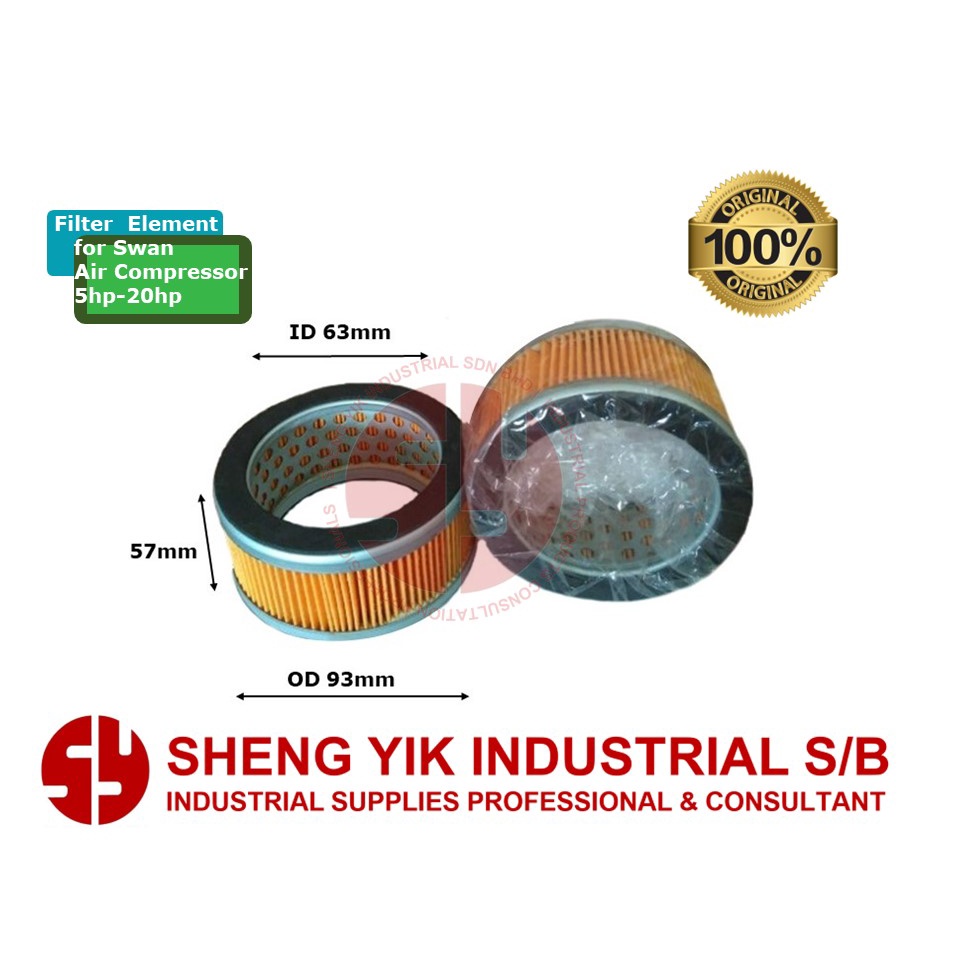 SYI Swan Air Compressor Filters Element 5hp20hp Shopee Malaysia