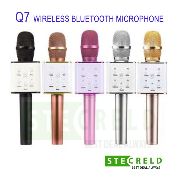 Q7 Bluetooth Microphone Wireless Speaker kpop song Handheld KTV