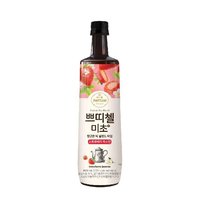 CJ Petitzel Fruit Vinegar Drink Strawberry Jasmine 900ml Shopee Malaysia
